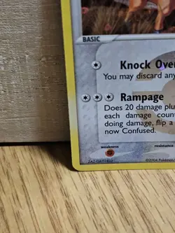 Pokemon TCG Tauros 16/112)EX FireRed & LeafGreen Reverse Holo - Image 5