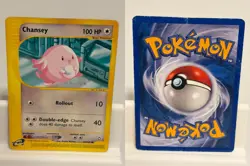 Chansey 69 HEAVILY PLAYED Aquapolis Pokemon - Image 1