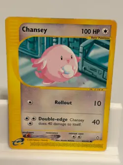 Chansey 69 HEAVILY PLAYED Aquapolis Pokemon - Image 2