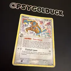 Pokemon DEOXYS 2/17 HOLO RARE SWIRL | HP Heavy Play | POP Series 4 | 2006 - Image 2