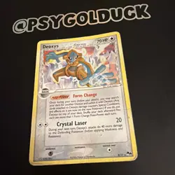 Pokemon DEOXYS 2/17 HOLO RARE SWIRL | HP Heavy Play | POP Series 4 | 2006 - Image 3