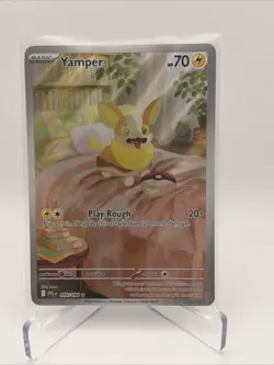 2025 Pokemon Phantasmal Flames Yamper Illustration Rare #099/094 - Image 1