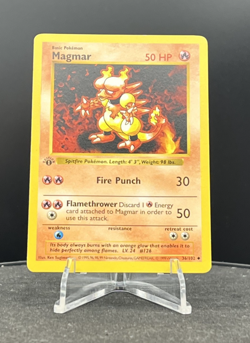 Magmar 36/102 - 1st Edition SHADOWLESS - Pokemon Base Set - WE COMBINE! - Image 1