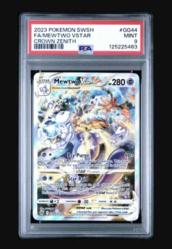 2023 Pokemon Crown Zenith - Mewtwo VStar No. GG44 PSA 9 NEW CERT - Image 2
