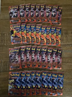 36 Pokemon TCG Destined Rivals Sleeved Booster Packs, 9 of Each Art Sealed/New - Image 1