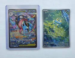 Mega Greninja ex SIR 116/086 and Froakie Pokemon Chaos Rising - Image 1
