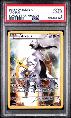 2015 POKEMON XY BLACK STAR PROMO ARCEUS #XY83 PSA 8 NM #109198360 - Image 1