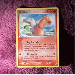 Pokemon Torkoal 27/92 EX Legend Maker Rare Reverse Holo 2006 80 HP English - Image 1