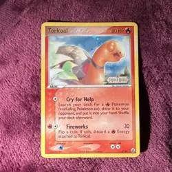 Pokemon Torkoal 27/92 EX Legend Maker Rare Reverse Holo 2006 80 HP English - Image 2