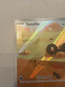 Pokemon TCG Sandile Illustration Rare Black Bolt 135/086 - Image 2