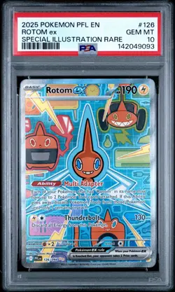 2025 Pokemon Phantasmal Flames Rotom ex 126/094 SIR PSA 10 - Image 1