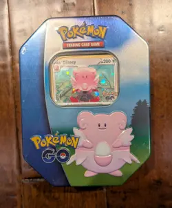 2 Tin Set Pikachu, Blissey Pokemon GO Sealed, Sword And Shield, 4 Booster Packs - Image 2
