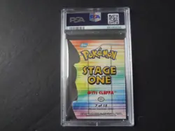 2001 Topps Pokemon PSA 10 Cleffa Johto League Champions Die Cut Embossed #7 - Image 2