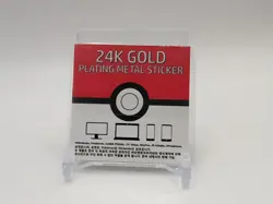 24k Gold Plated Pokemon Sticker (2023 Korean) - Gastly - New Sealed - Image 3