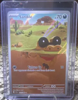 Pokemon TCG Sandile Black Bolt Illustration Rare Holo 135/086 EN - Image 1