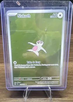 Pokemon TCG Slakoth Scarlet & Violet 151 Illustration Rare Holo 60 HP 212/190 EN - Image 1