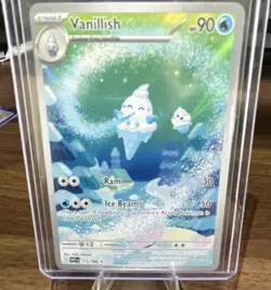 Pokemon TCG Vanillish Sv: White Flare Illustration Rare Holo 90 HP 112/086 EN - Image 1