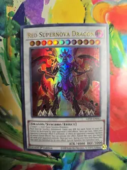 Red Supernova Dragon GFTP-EN045 Ultra Rare 1st Edition LP YuGiOh Archfiend - Image 1