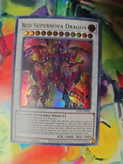 Red Supernova Dragon GFTP-EN045 Ultra Rare 1st Edition LP YuGiOh Archfiend - Image 2