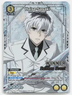 Haise Sasaki (Winner) FOIL UE18BT: Tokyo Ghoul Release Event Union Arena NM - Image 1