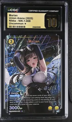 Union Arena GRADED Marian 008 Nikke U One Star PRISTINE 10 CGC ENGLISH - Image 1