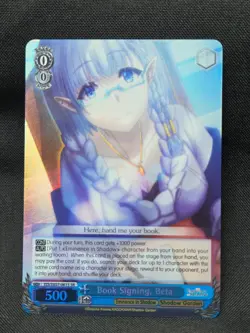 Book Signing Beta - EIS/SX07-061S SR - The Eminence in Shadow - Weiss Schwarz - Image 1