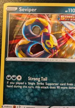 Seviper 102/198 Rare Sword & Shield: Chilling Reign Pokemon TCG - Image 2