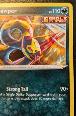 Seviper 102/198 Rare Sword & Shield: Chilling Reign Pokemon TCG - Image 3