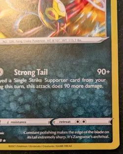 Seviper 102/198 Rare Sword & Shield: Chilling Reign Pokemon TCG - Image 5