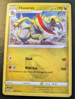 Haxorus 112/172 Rare Sword & Shield: Brilliant Stars Pokemon TCG - Image 1