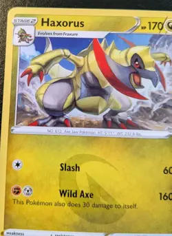 Haxorus 112/172 Rare Sword & Shield: Brilliant Stars Pokemon TCG - Image 2