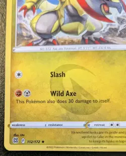 Haxorus 112/172 Rare Sword & Shield: Brilliant Stars Pokemon TCG - Image 4