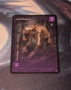 Wonders Of The First Undead Skeleton Playtest Card Regular Token NM - Image 1