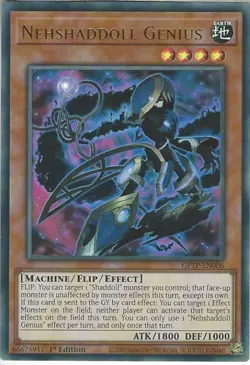 GFTP-EN006 Nehshaddoll Genius : Ultra Rare 1st Edition Mint Yugioh Card - Image 1