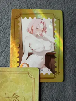 SAKURA DC10 the moment love awakens Goddess Story WAIFU ANIME CARD - Image 1