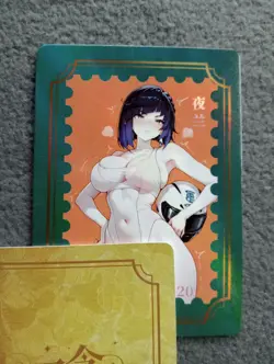 YELAN genshin DB20 the moment love awakens Goddess Story WAIFU ANIME CARD - Image 1