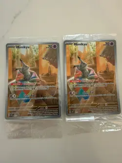 Mimikyu 075 Sv: Scarlet & Violet Promo Cards Holo 2 sealed cards - Image 1