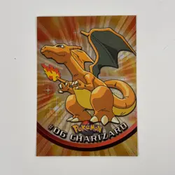 Topps Pokemon Charizard Holo Rare Card Black Logo - Image 1