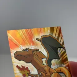 Topps Pokemon Charizard Holo Rare Card Black Logo - Image 5