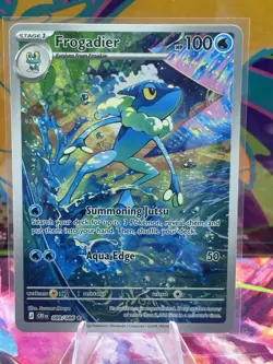 Frogadier 089/086 Chaos Rising Full Art Holo Rare Pokemon Card NM - Image 1