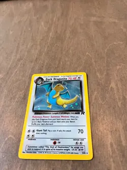 Dark Dragonite Holo 5/82 Team Rocket Pokemon Card LP Vintage WOTC - Image 1