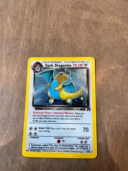 Dark Dragonite Holo 5/82 Team Rocket Pokemon Card LP Vintage WOTC - Image 2