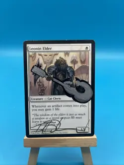 Leonin Elder Mirrodin Regular Signed And Altered Todd Lockwood - Image 1