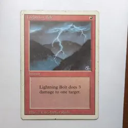 MTG Lightning Bolt (3ED) Revised Edition Regular Common - Image 1