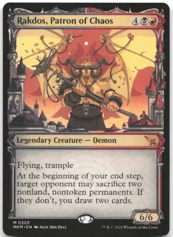 Rakdos, Patron of Chaos (Showcase) Karlov Manor Magic: The Gathering NM - Image 1
