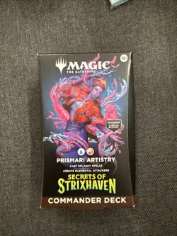 MTG Secrets of Strixhaven Prismari Artistry Commander Deck Free Ship - Image 1