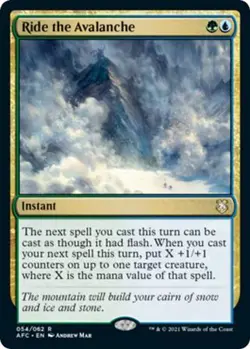 MTG D&D Adventures in the Forgotten Realm Commander - Ride the Avalanche - Image 1