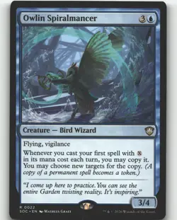 Owlin Spiralmancer [SOC - 22] Commander: Secrets of Strixhaven - Image 1