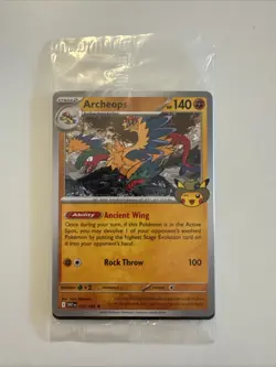 Pokemon Chicago Field Museum Fossil Exhibit Archeops Promo Card IN HAND Sealed - Image 1