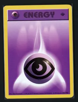 Psychic Energy LP 101/102 - 1st Edition Base Set Shadowless - Pokemon 1999 (D) - Image 1